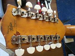 שחזור מפתחות בגיטרת הופנר שנת 1967 - לאחר טיפול